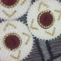 گلگ بالشت مهره دوزی