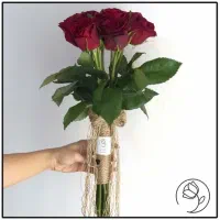 دسته گل ۱۰ شاخه رز هلندی 900t