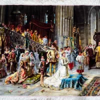 تابلوفرش عروسی ناپلئون دستباف