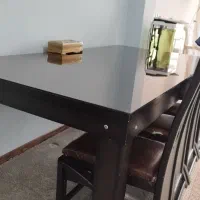 میز ناهار خوری۸نفره کار کرده|میز و صندلی غذاخوری|نجفآباد, منتظری شمالی|دیوار