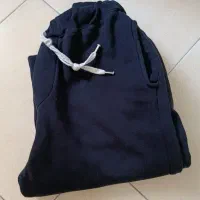 شلوار اسلش فول بگ، مشکی ساده ، پارچه ترک