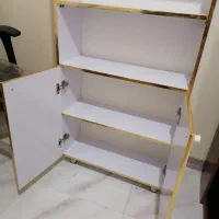 کتابخانه چوبی و میز تحریر|کتابخانه، شلف، قفسه‌های دیواری|شاهین‌شهر, عطار|دیوار