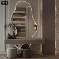 آینه.آینه قدی دفرمه کنسول دیواری