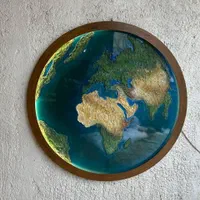 بیس ماه ، بیس ساعت رزینی،تابلوماه،تکسچر|صنایع دستی و سایر لوازم تزئینی|مشهد, عامل|دیوار