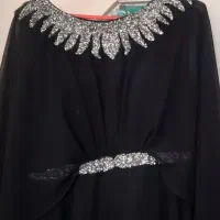 لباس مشکی مجلسی زنانه پوشیده