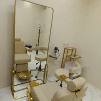 آینه ایستاده رنگ طلایی