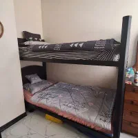 تخت دو طبقه فلزی محکم|تخت و سرویس خواب|تهران, تهرانسر غربی|دیوار