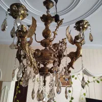 لوستر چهار شعله ی برنج