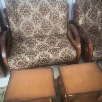 مبل چوبی ۸ نفره|مبلمان خانگی و میز عسلی|خمینی‌شهر, |دیوار