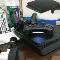 PS4 SLIM 1TB دو دسته کپی خور ۱۰ بار ب برق نخورده|کنسول، بازی ویدئویی و آنلاین|کرج, کارخانه قند|دیوار