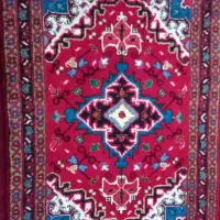 یک جفت فرش زرنیم دست بافت