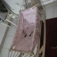 گهواره تاشو همرا باساک و پشه بند سالمه سالم