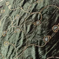 پارچه مخمل ابریشم  (سبز خوش رنگ )