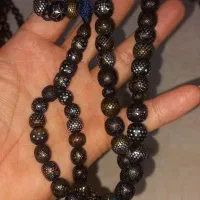 تسبیح زندان بافت نقره و مسکوب شده|کلکسیون اشیاء عتیقه|مشهد, ایثار|دیوار