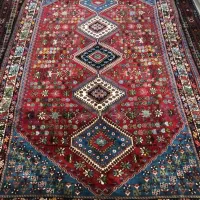 فرش دست بافت اعلا در حد نو ۴ متری طرح یلمه