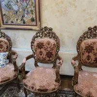 مبل سلطنتی ۸ نفره چوب گردو|مبلمان خانگی و میز عسلی|مرند, |دیوار