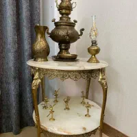 میز برنجی با سماور|صنایع دستی و سایر لوازم تزئینی|چهاردانگه (تهران), |دیوار