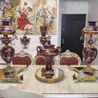 حراج کریستال دکوری دوپوست مناسب جهزیه سالم باجعبه