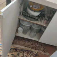 جزیره کابینت و آینه و کنسول ومیز تلفن