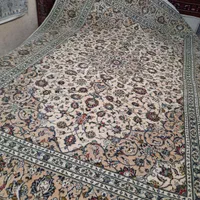 فرش دستباف ۹ متری کاشان ترنج خورشیدی