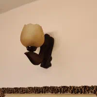 لوستر دیواری چوبی