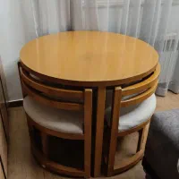 میز نهارخوری چهار نفره گرد
