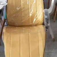 دو عدد صندلی اصلاح رنگ طلایی