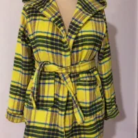 پالتو چهار خانه پشمی