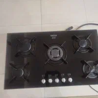 گاز تو کار 5 شعله استیل البرز قطعات ساباف ایتالیا|اجاق گاز و لوازم برقی پختوپز|گرمدره, |دیوار