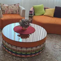 مبل ۵نفره شستشومیخادبامیزبزرگ وشیشه