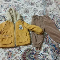 کاپشن و شلوار پسرانه مناسب۱ تا ۲ سال