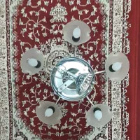 ۲ عدد لوستر ۵ شاخه با لامپ در حد نو|لوستر و چراغ آویز|شیراز, شیخ علی چوپان|دیوار