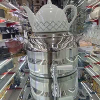 کتری قوری ورق استیل ترک اصل کف چدن ضخیم