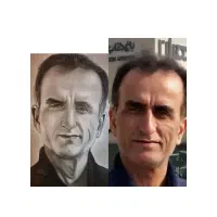 نقاشی چهره سیاهقلم ورنگی|تابلو، نقاشی، عکس|کرمان, |دیوار