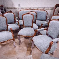 مبل های ظریف کلاسیک آکبند ۷نفره و ۹نفره|مبلمان خانگی و میز عسلی|کرمانشاه, |دیوار