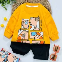 ست پسرانه پنبه لاکردار بیرون پوش با شلوارلی|کفش و لباس بچه|تبریز, |دیوار