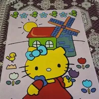 فرش اتاق کودک طرح کیتی