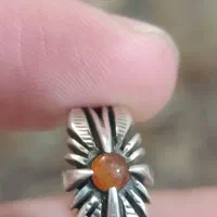 انگشتر نقره خط