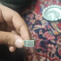 انگشتر نقره حرز یهودی دستساز کهنه عتیقه آنتیک