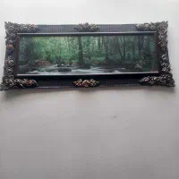 تابلو جنگل و متن