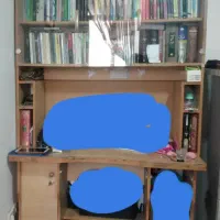 کتابخونه و میز کامپیوتر یا مطالعه دو تیکه