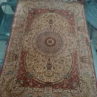 فرش دست بافت تمام ابریشم به ابعاد ۱ در ۱.۵