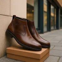 نیم بوت مردانه قهوه ای مدل Rad سایز 41 تا 44