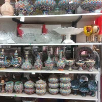 ظرف میناکاری، سفالی،لعابی