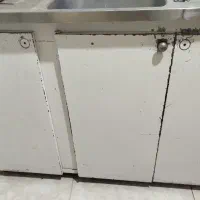 کابینت گالوانیزه به همراه سینک ظرفشویی