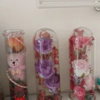 گل مصنوعی شیشه ی