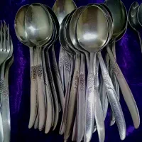 قاشق چنگال قدیمی ژاپنی طرح انگوری