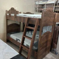 تخت دو طبقه وکیوم حفاظ نردبان فلزی شرکتی|تخت و سرویس خواب|الوند, |دیوار