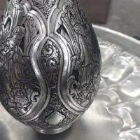 تنگ شرابی قلمزنی مسی|صنایع دستی و سایر لوازم تزئینی|اصفهان, نقش جهان|دیوار