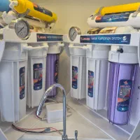 مونتاژ دستگاه تصفیه آب تایوانی جزیره با مجوز رسمی|آبسردکن و تصفیه آب|کیش, |دیوار